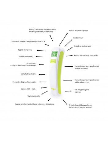Termometr bezdotykowy 8 BABY 8 12 8 128