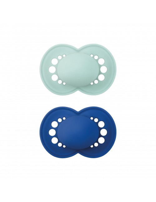 MAM BABY Smoczek uspokajający Orginal Silky Boy +6 m 2 szt