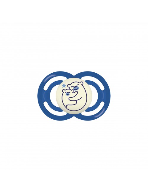 MAM BABY Smoczek uspokajający Perfect Silky Night 6+ boy