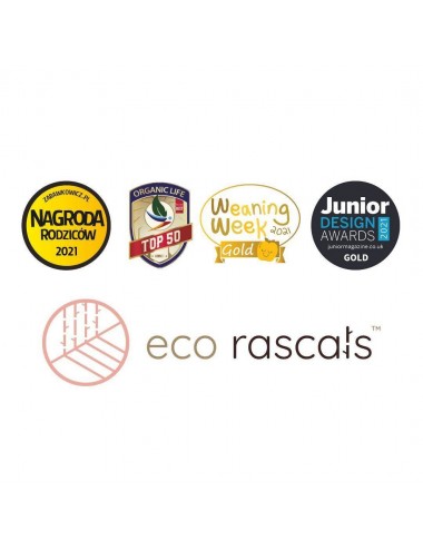 ECORASCALS  Miseczka Bambusowa Dino z przyssawką