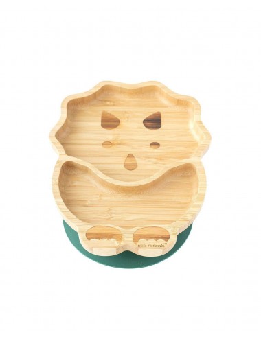 ECORASCALS  Miseczka Bambusowa Dino z przyssawką