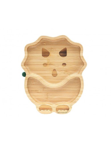 ECORASCALS  Miseczka Bambusowa Dino z przyssawką