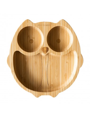 ECORASCALS Miseczka Bambusowa zielona Sowa