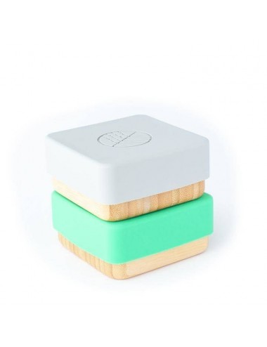 ECORASCALS Bambusowe pojemniki na przekąski 2szt