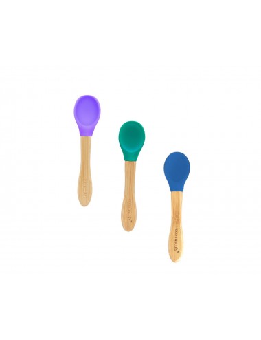 ECORASCALS Zestaw 3 szt. łyżeczek bambusowych