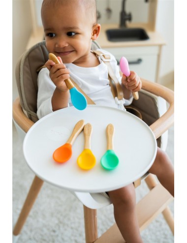 ECORASCALS  Zestaw łyżeczek bambusowych 3 szt