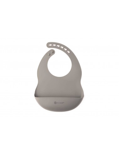 ECORASCALS Śliniak silikonowy SILVER