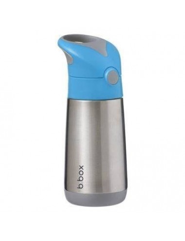 B.BOX Termobutelka ze słomką b.box Blue Slate 350 ml